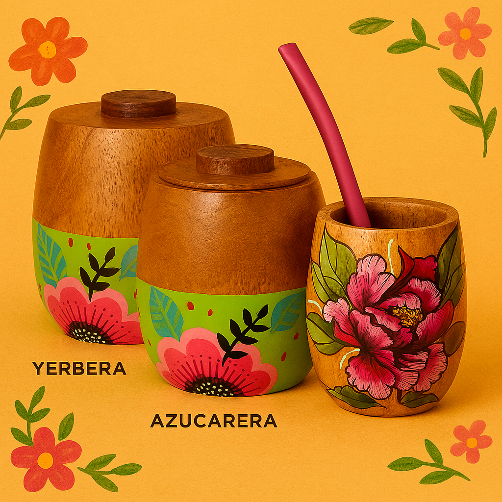 Mates pintados a mano